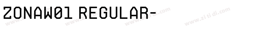 ZonaW01 Regular字体转换